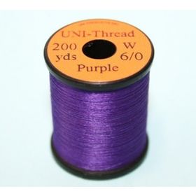 Нить монтаж.UNI 6/0 200yds.Purple waxed