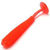 Силиконовая приманка Viking Пиявка (5см) красный Fluo (упаковка - 10шт)