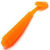 Силиконовая приманка Viking Пиявка (5см) оранжевый Fluo (упаковка - 10шт)