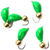 Мормышка безнасадочная Яман Банан зеленый 3мм (0.5г) шарик латунный (5шт)