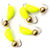 Мормышка безнасадочная Яман Банан желтый 3мм (0.5г) шарик латунный (5шт)