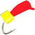 Мормышка безнасадочная Яман Гвоздекубик красный 3.5мм (1г) ядреный кубик желтый (5шт)