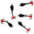 Мормышка вольф безнасад Яман Дьявол с коронкой из меди 3мм (0.6г) капля с глазком фл.красный