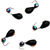 Мормышка вольф безнасад Яман Капля с отв с коронкой из меди 4мм/1.1г кристалл хамелеон (5шт)