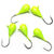 Мормышка вольфрамовая Яман Капля с ушком №5 (1.9г) лимон (упаковка - 5шт)
