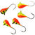 Мормышка вольфрамовая Яман Капля с ушком №5 (1.9г) желтый/оранжевый (упаковка - 5шт)