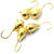 Мормышка вольфрамовая Яман Капля с ушком №5 (1.9г) золото (упаковка - 5шт)