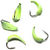 Мормышка вольфрамовая Яман Кобра с ушком №5 (1.25г) фосфор (упаковка - 5шт)