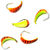 Мормышка вольфрамовая Яман Кобра с ушком №5 (1.25г) Желто-оранжевый (упаковка - 5шт)