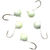 Мормышка вольфрамовая Яман Шар с ушком №3 (0.3г) фосфор (5шт)