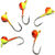 Мормышка вольфрамовая Яман Шар с ушком №3 (0.3г) желто-оранжевый (5шт)