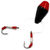 Приманка Балда Яман Булава-4 с плавающими крючками (9г) черный/красный