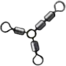Вертлюг Kosadaka трехсторонний Y-образный (упаковка)