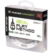 Шок-лидер плетеный Feeder Concept Flat Method х8 Shock Leader