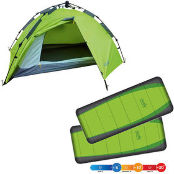 Комплект Norfin: палатка-автомат Zope 2 NF+2 спальных мешка-одеяла