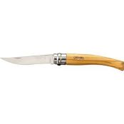 Нож складной филейный Opinel №8 VRI Folding Slim Olivewood