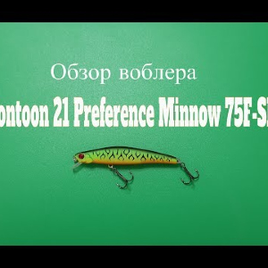 Видеообзор воблера Pontoon 21 Preference Minnow 75F-SR по заказу Fmagazin