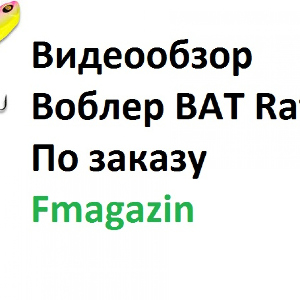Видеообзор по заказу Fmagazin на Воблер BAT Rafu