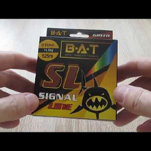 Видеообзор лески плетенной BAT Signal Line по заказу Fmagazin