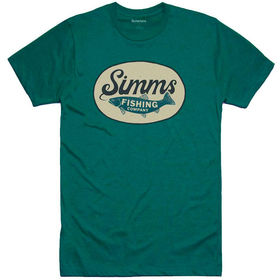 Футболка Simms Trout Wander T-Shirt (Dark Teal Heather) р.3XL
