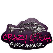 Оригинальная наклейка Crazy Fish Transparent Sticker Ghost Angler